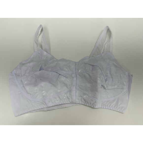 No Bones Bra Womens Bra Size 48D White 58776 Front Clasp NWTs - Picture 1 of 9